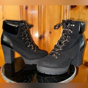 Black Combat Booties